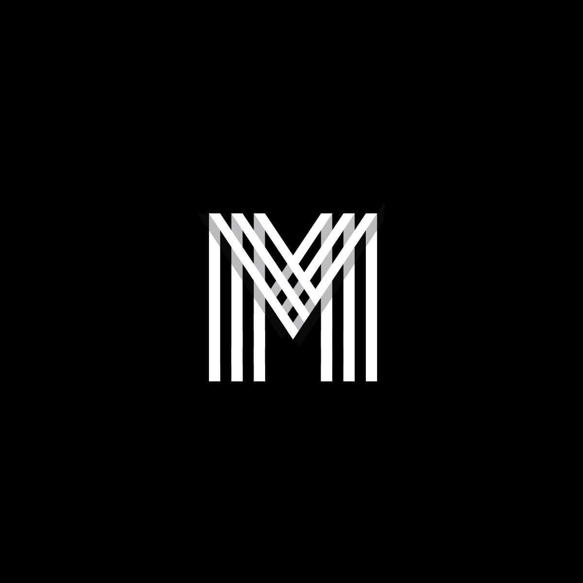 Fine-Tune Logo - Letter M grid logo