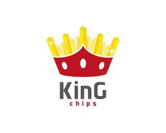 Chips Logo - king chips Designed