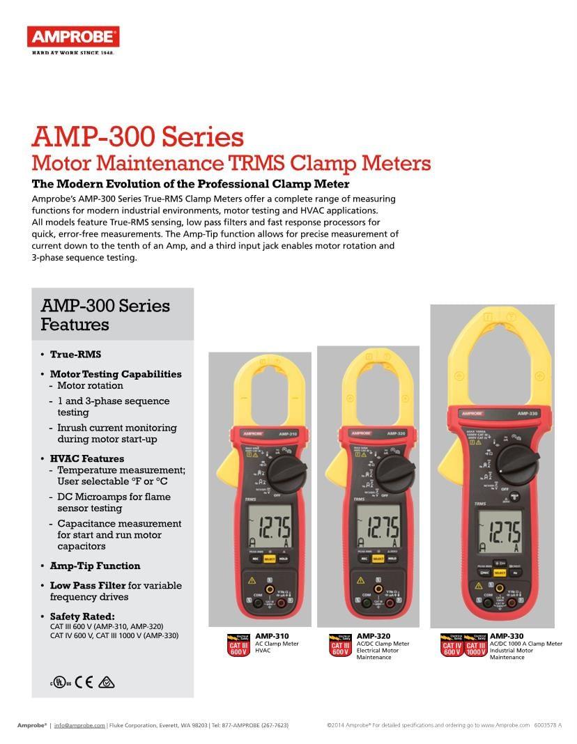 Amprobe Logo - AMPROBE AC DC Clamp Meter Clamp Multimeters & Accessories. Mouser