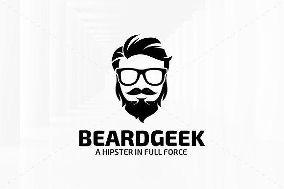 Beard Logo - Beard Geek Logo Template ~ Logo Templates ~ Creative Market
