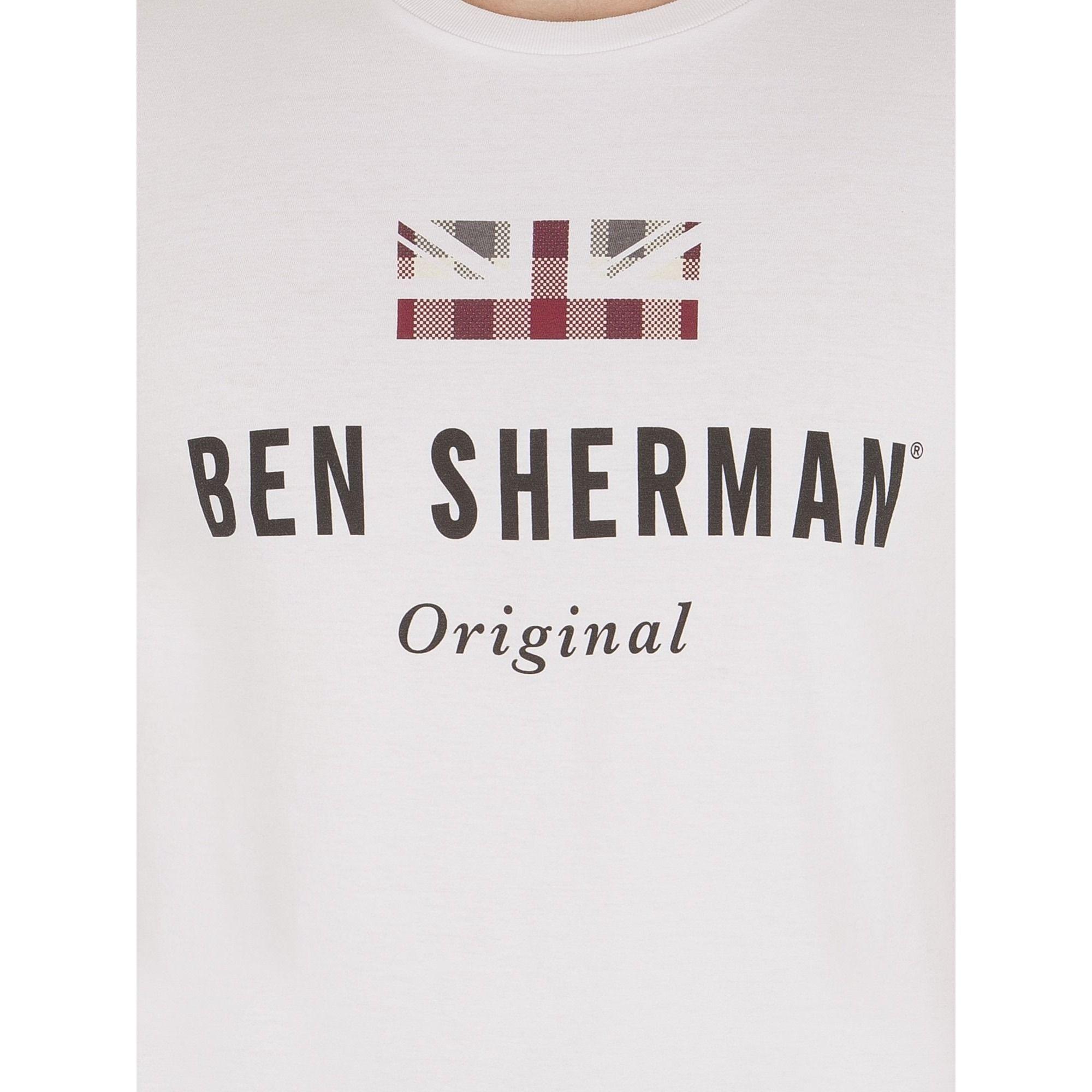 Sherman Logo - Ben Sherman Logo T Shirt Short Sleeve White