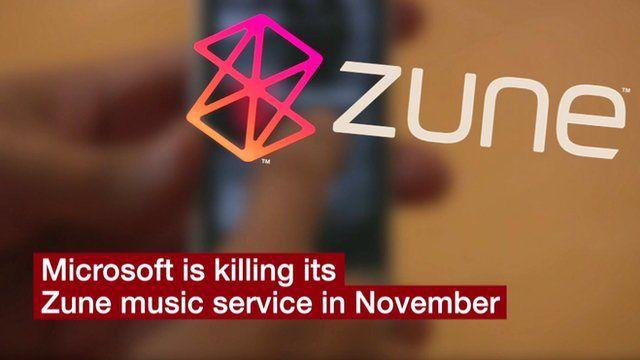 Zune Logo - Microsoft to kill Zune music service in November - BBC News