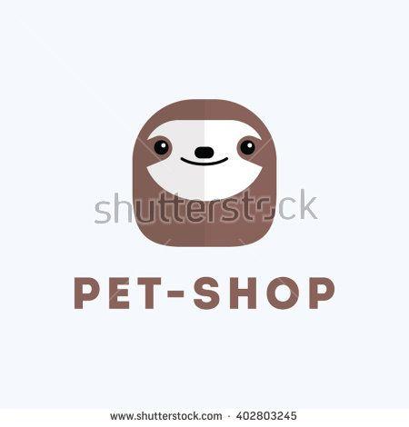 Sloth Logo - Sloth logo. Sloth icon. Sloth vector. Sloth design. Sloth flat ...