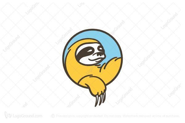 Sloth Logo - Exclusive Logo 4566, Lazy Sloth Logo | Projects to Try | Logos ...