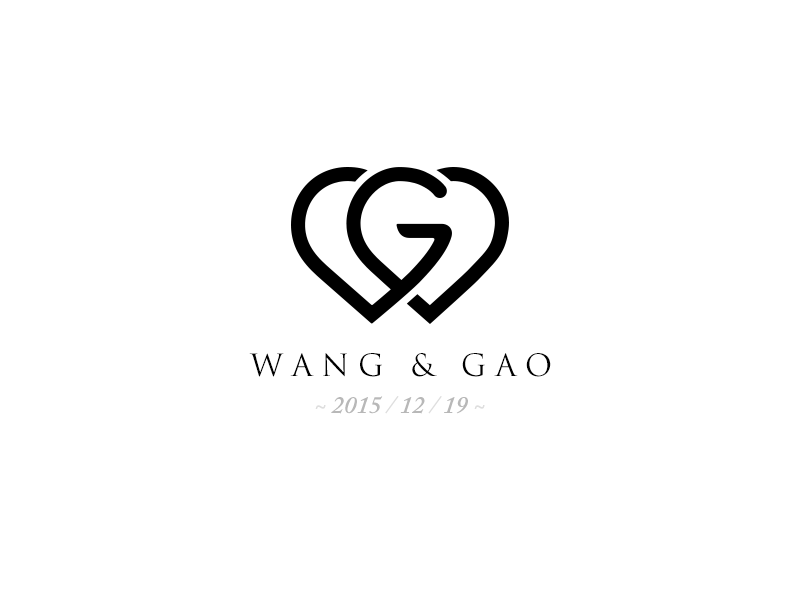 Married Logo - My Wedding Logo W&G by ZZ Wang | Dribbble | Dribbble