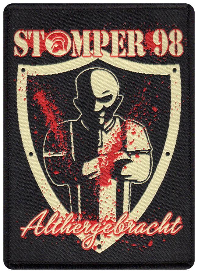 Stomper Logo - STOMPER 98 Alterhergebracht Woven Patch Press Records