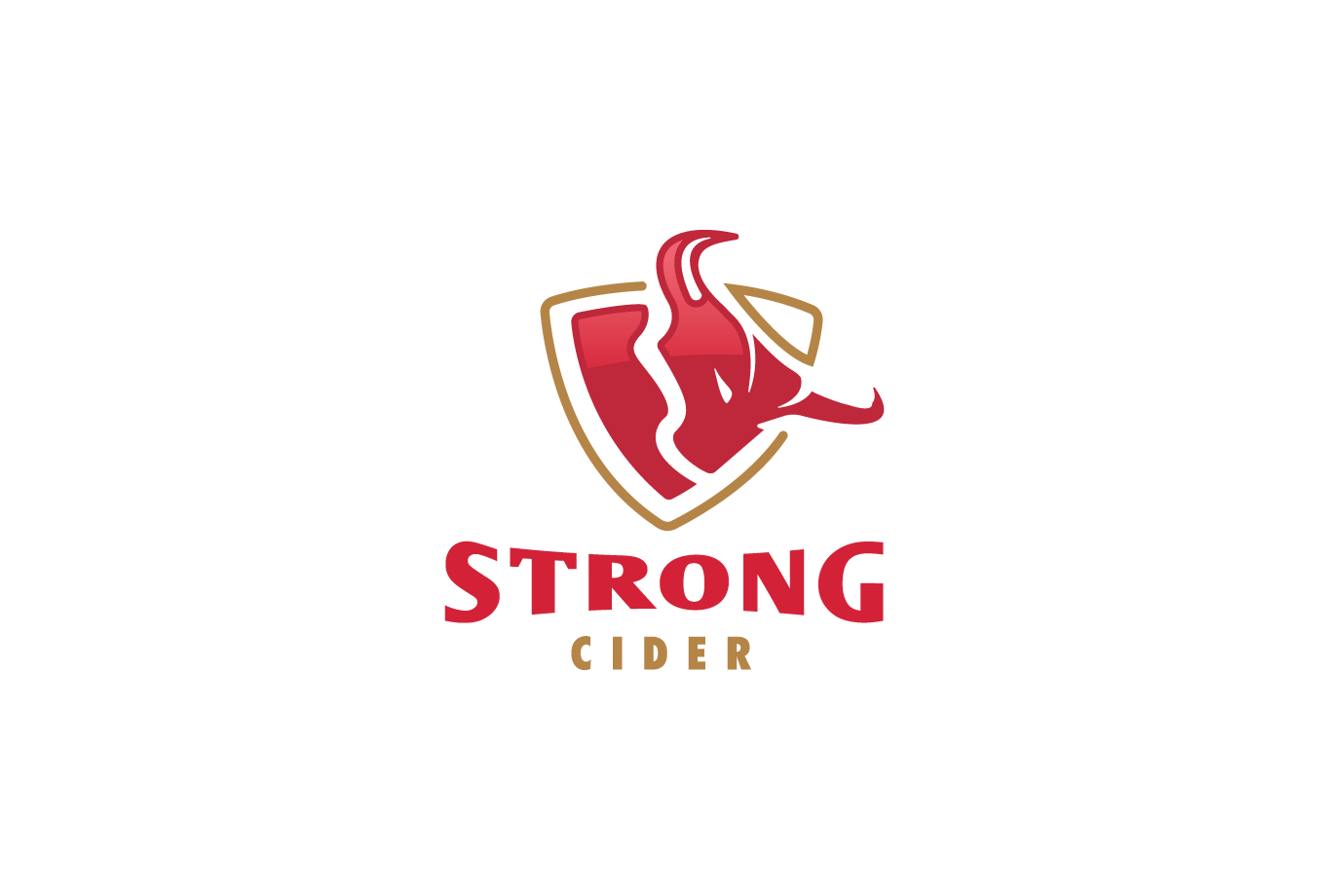 Strong Logo - Strong Cider Bull Logo Design