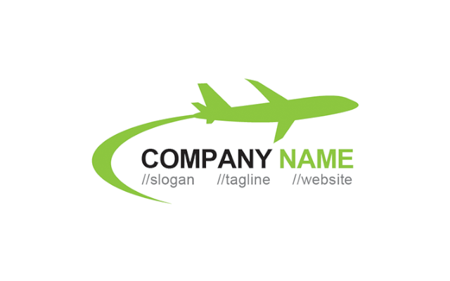 Areoplane Logo - Free Green Aeroplane Logo Template