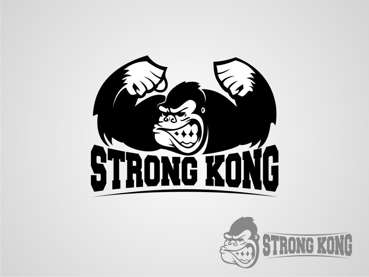 Strong Logo - Modern, Masculine, Fitness Equipment Logo Design for Strong Kong