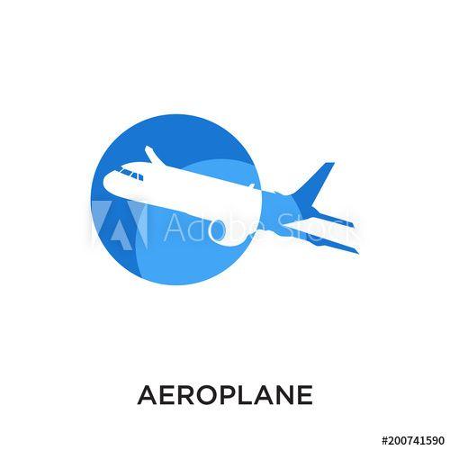 Areoplane Logo - aeroplane logo isolated on white background for your web, mobile and ...