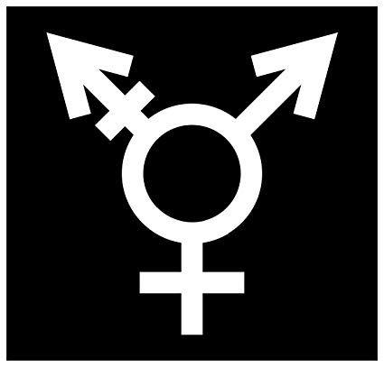 Transgender Logo - Amazon.com: New Black Political Sticker Transsexual Transgender ...