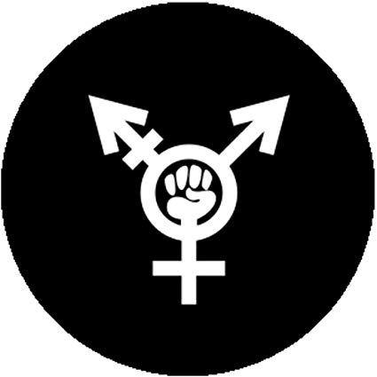 Transgender Logo - Amazon.com: New Black Fashion 1 Inch Badge Button Pin Transgender ...