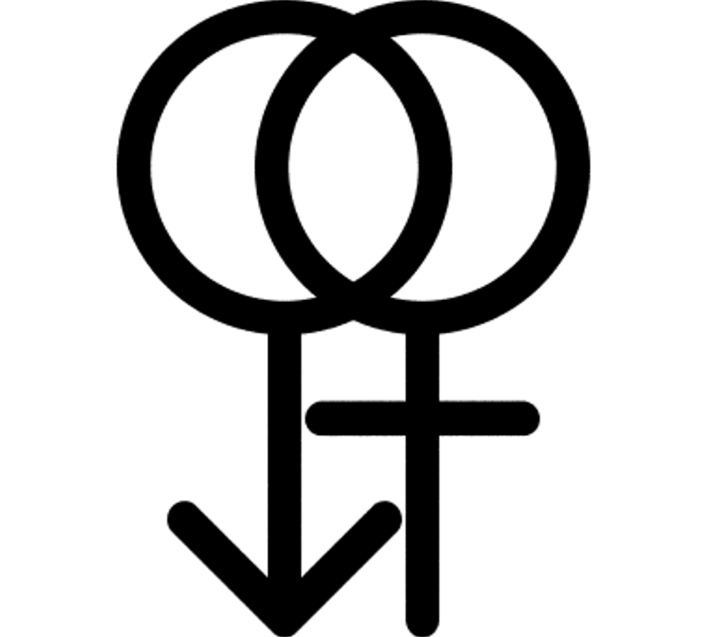 Transgender Logo - Gender Symbol Transgender M2F Lesbian.png