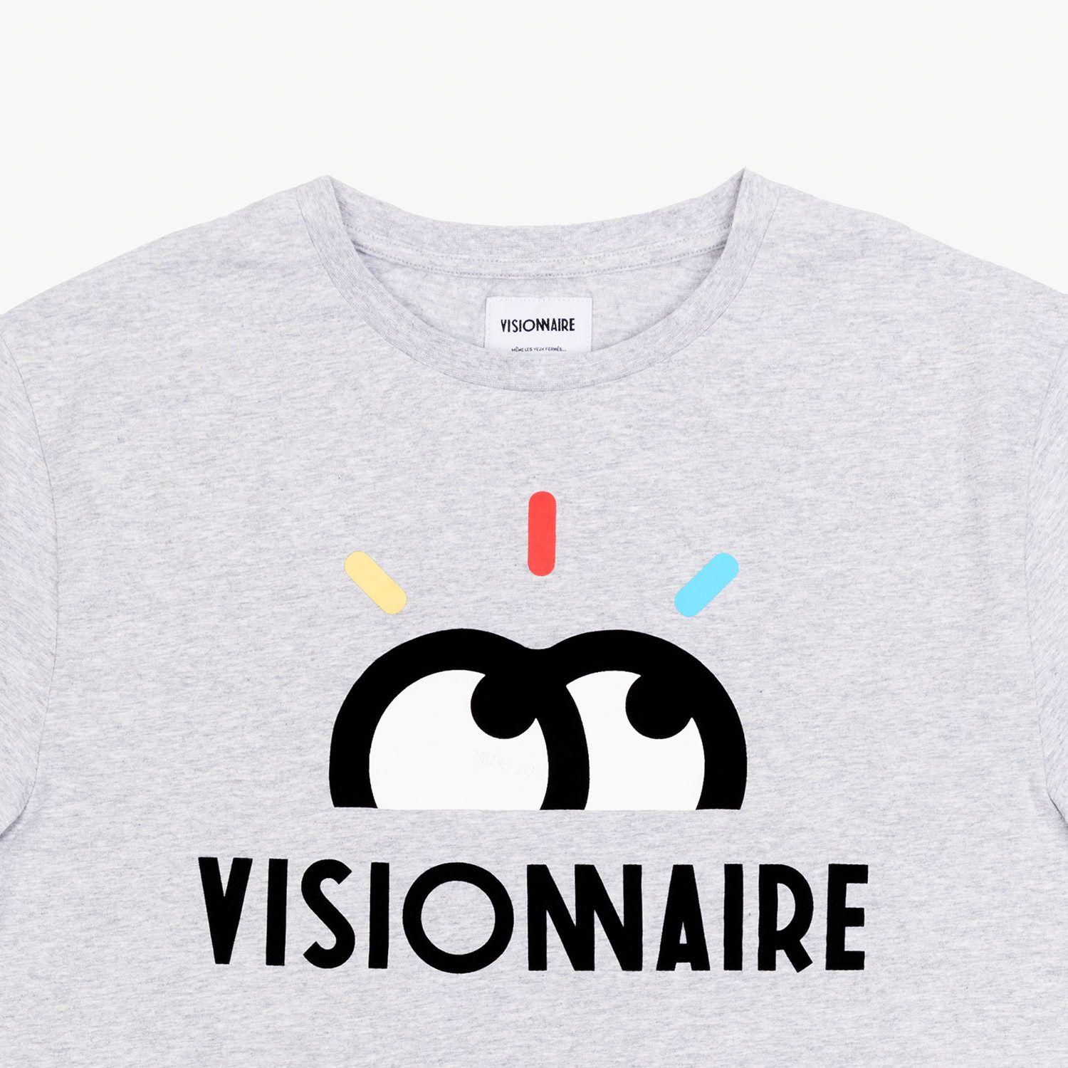 Visionnaire Logo - T-Shirt VISIO GRIS — Visionnaire - Même les yeux fermés