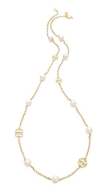 Shopbop Logo - Tory Burch Evie Logo Chain Rosary Necklace | SHOPBOP