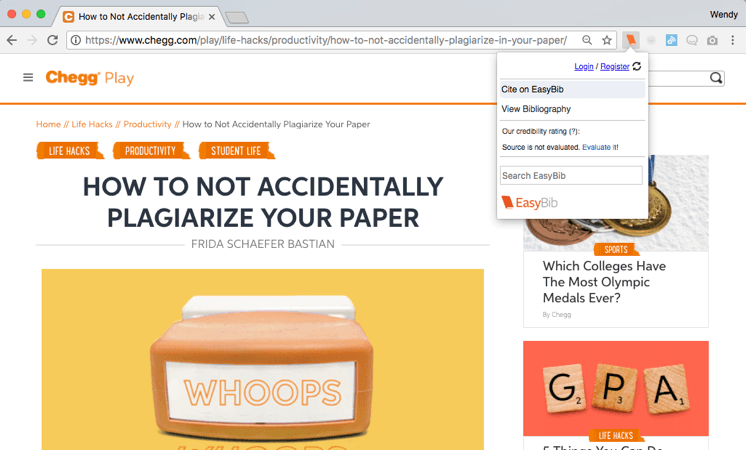 EasyBib Logo - Feature Highlight: EasyBib Chrome Extension - EasyBib Blog