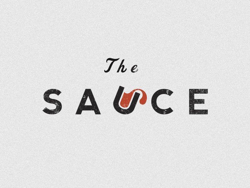 Sauce Logo - The Sauce | Typography | Logo inspiration, Logo design, Logos