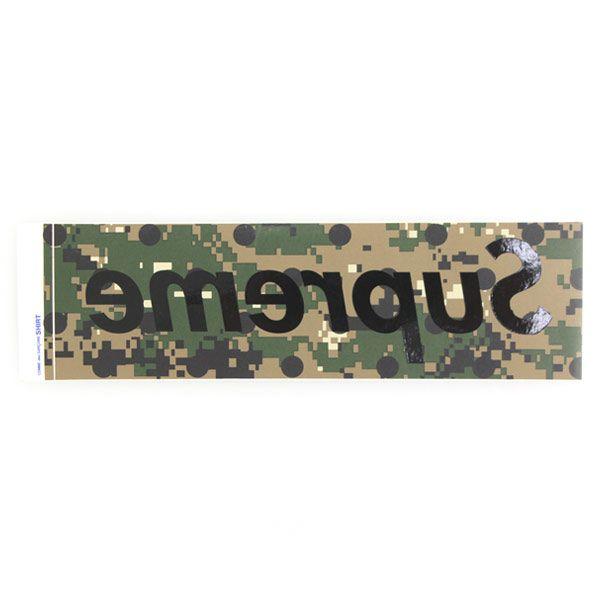 Supreme Camouflage Logo - SUPREME (シュプリーム) X COMME des GARCONS 13SS dot camouflage pattern mirror BOX  logo sticker Size