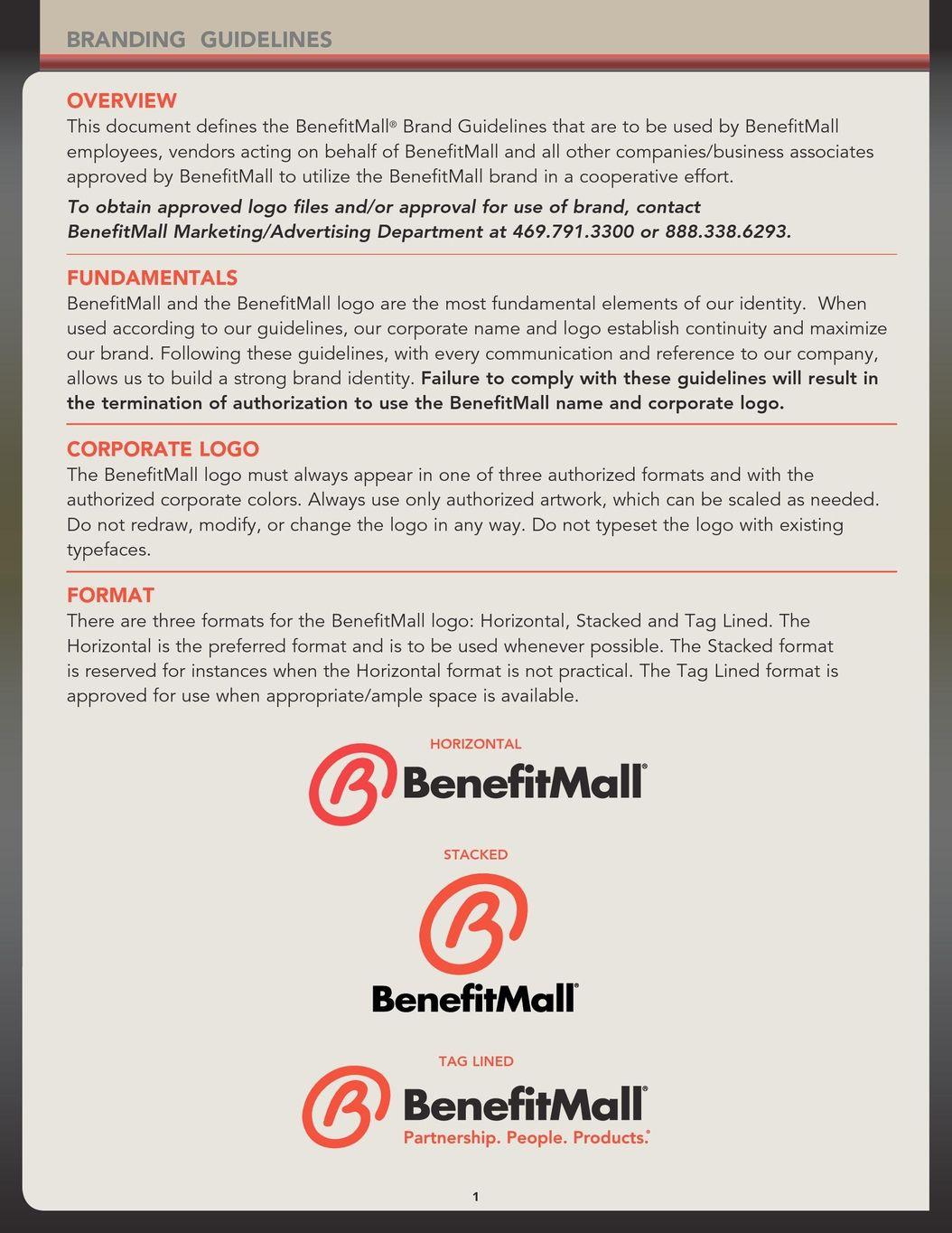 BenefitMall Logo - Branding Guidelines - Internal