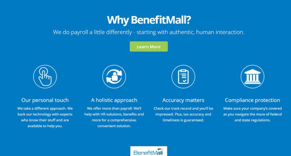 BenefitMall Logo - BenefitMall Review 2018. Online Payroll Service Reviews