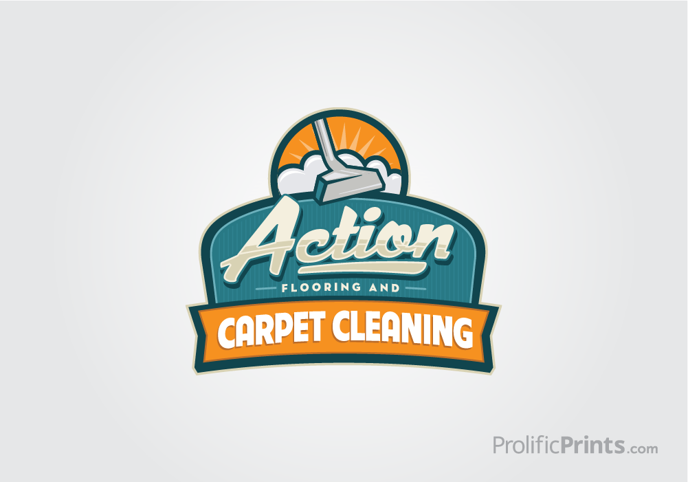 Carpet Logo - Action Carpet Cleaning Logo Design