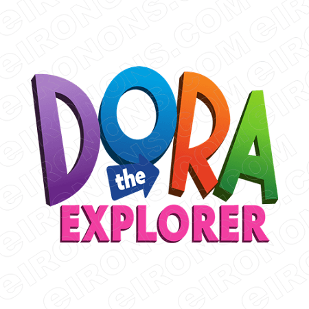 Dora Logo - DORA THE EXPLORER LOGO CHARACTER T-SHIRT IRON-ON TRANSFER DECAL ...