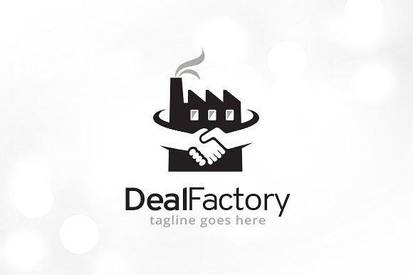 Factory Logo - Deal Factory Logo Template ~ Logo Templates ~ Creative Market