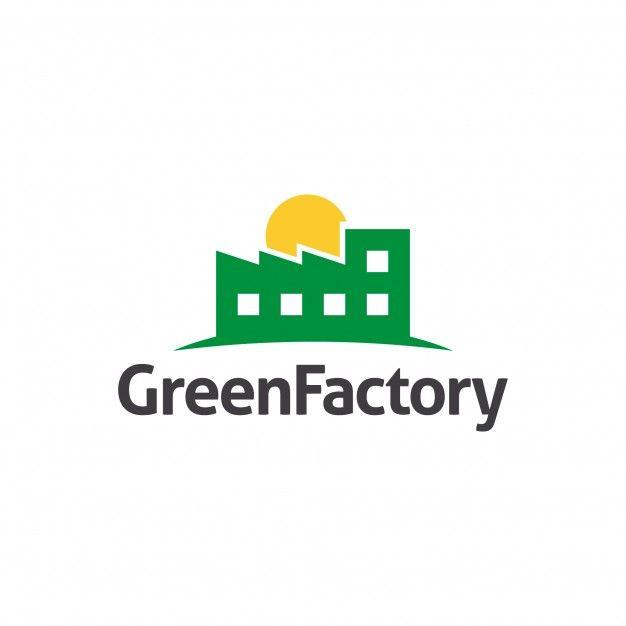 Factory Logo - Green factory logo Vector | Premium Download
