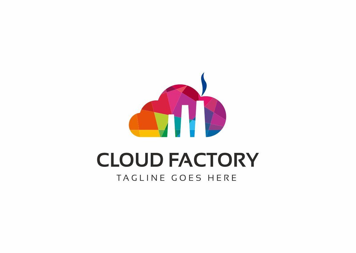 Factory Logo - Cloud Factory Logo Template