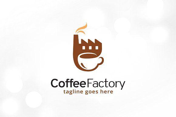 Factory Logo - Coffee Factory Logo Template ~ Logo Templates ~ Creative Market