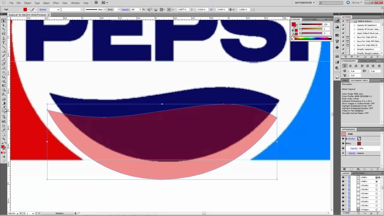 Trace Logo - Adobe Illustrator CS5: Pen Tool - Trace Logo - YouTube