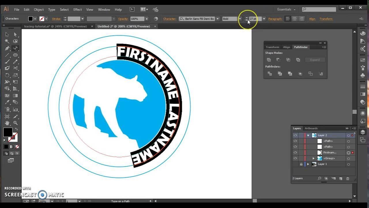 Trace Logo - Tracing Logo Illustrator Tutorial - YouTube