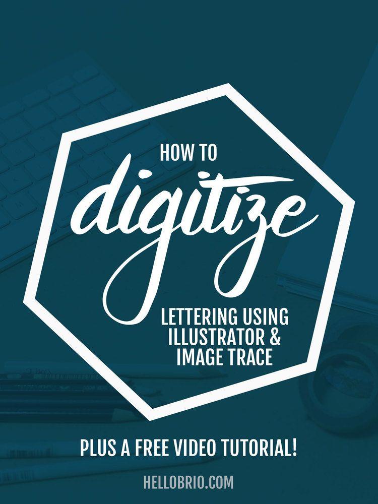 Trace Logo - How to digitize your hand lettering using Illustrator's Image Trace