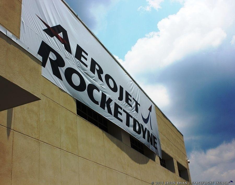 Rocketdyne Logo - Aerojet Rocketdyne banner Stennis Space Center Mississippi photo