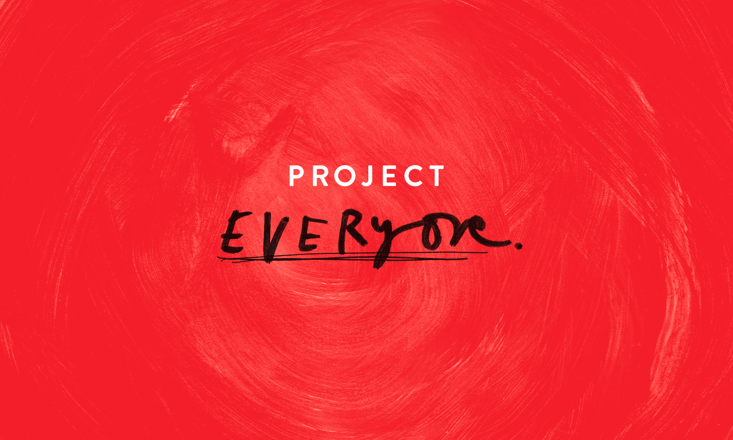 Everyone Logo - Project Everyone logo, animated to demonstrate how many handwritten