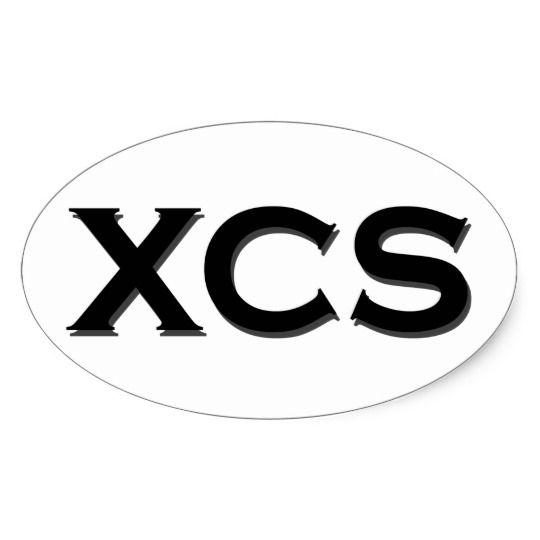 Zazzle Logo - XCS (cross country skiing) Logo Oval Sticker | Zazzle.co.uk