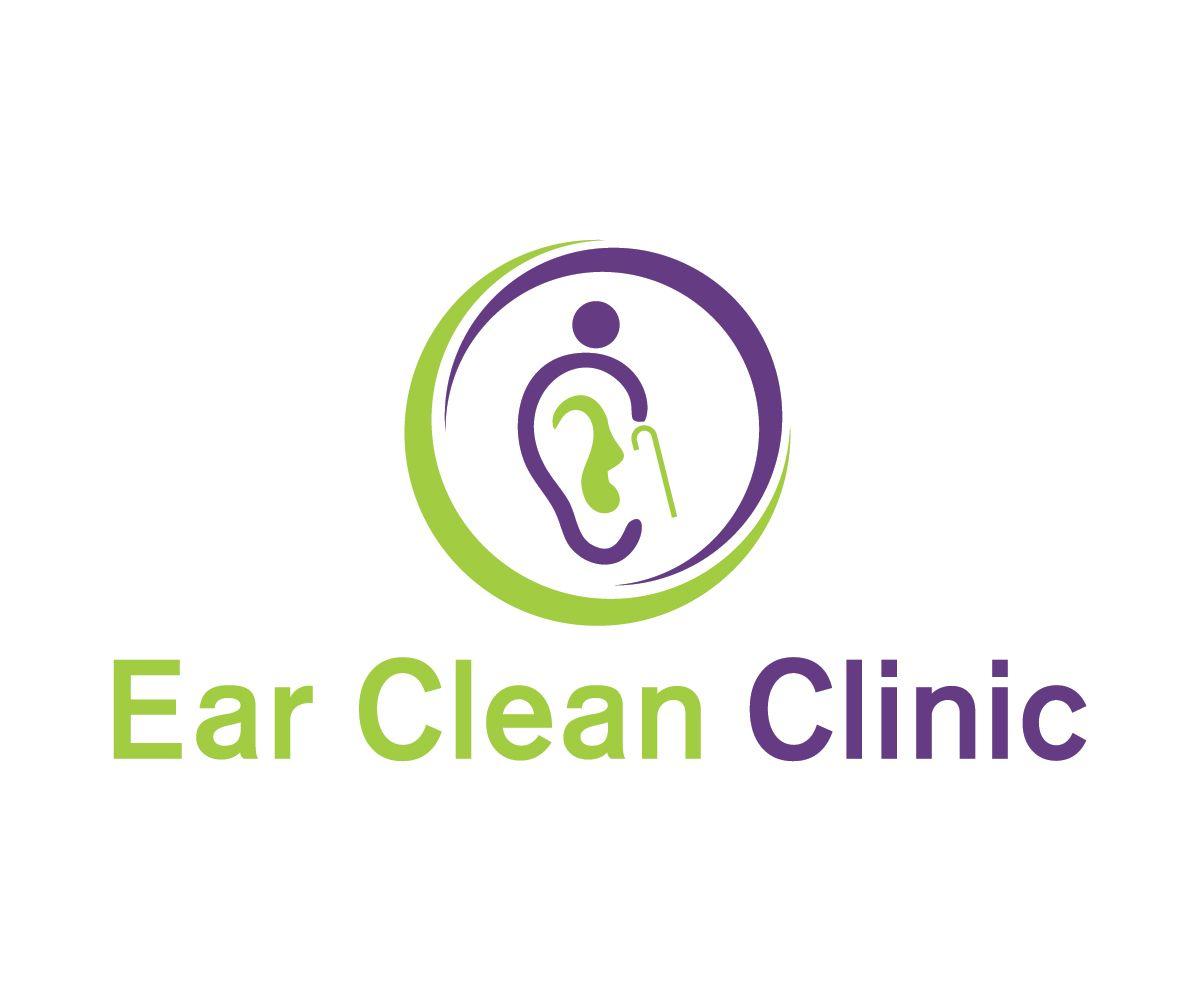 Ear Logo - Professional, Serious, Clinic Logo Design for Ear Clean Clinic
