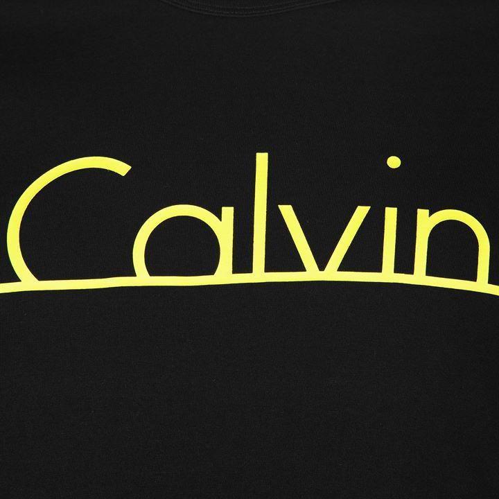 Calvin Logo - Good Price Calvin Klein Men Clothing - Black Id Lounge Logo T Shirt ...