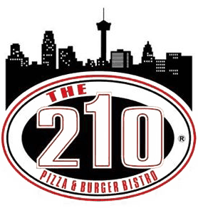 210 Logo - Pizza Delivery San Antonio. Restaurant & Catering. The 210 Pizza