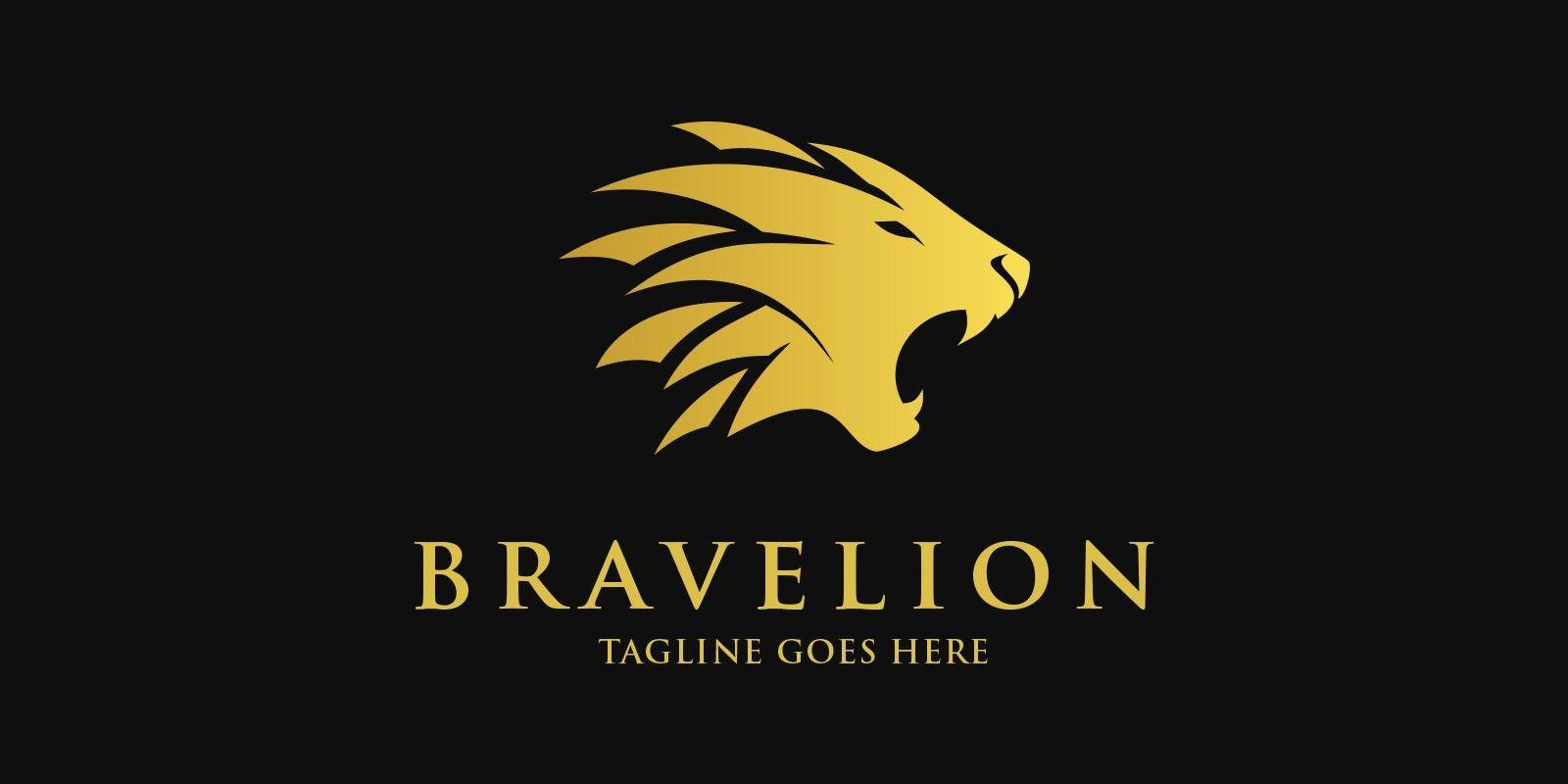 Brave Logo - Brave Lion Logo Template