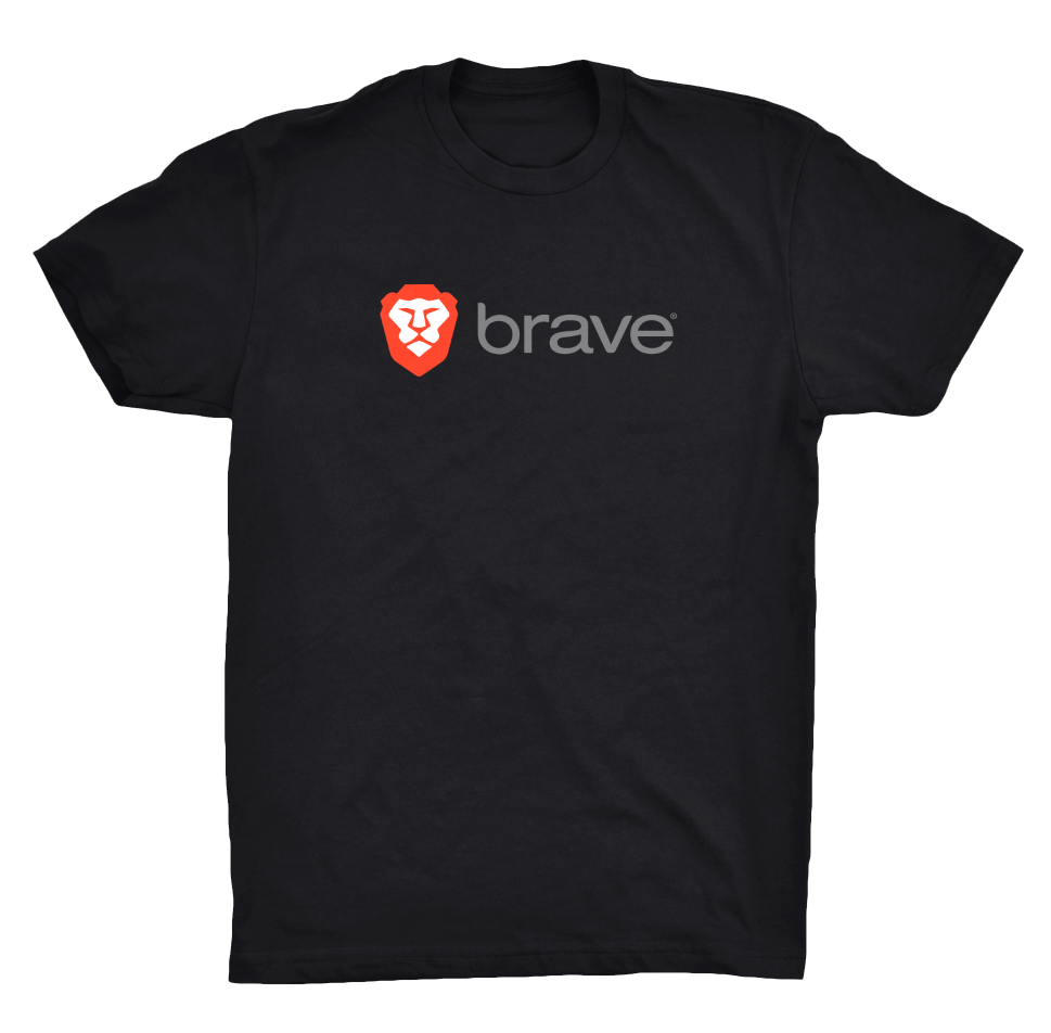 Brave Logo - Black Brave Logo Tee – Brave Software