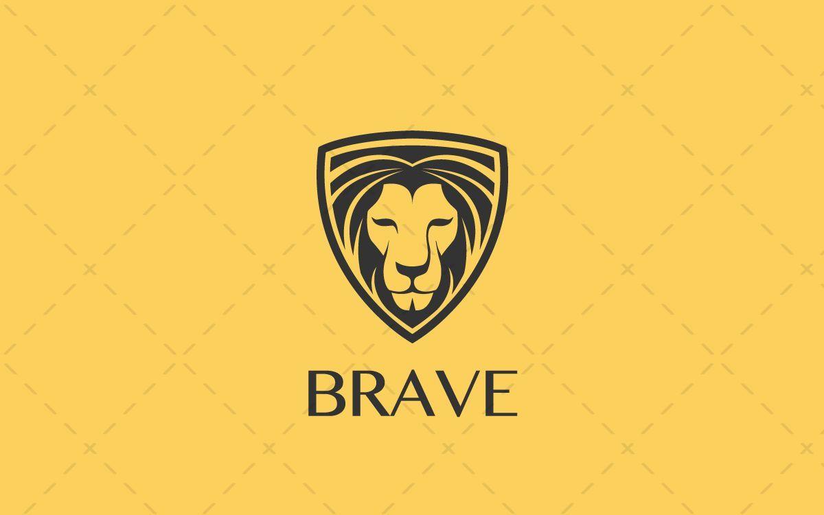 Brave Logo - Lion Head Logo | Modern, Creative & Trendy Lion Logos | Lion, Brave ...