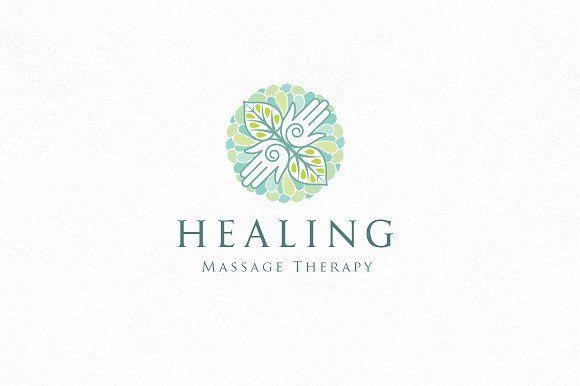 Healing Logo - Healing massage logo template ~ Logo Templates ~ Creative Market