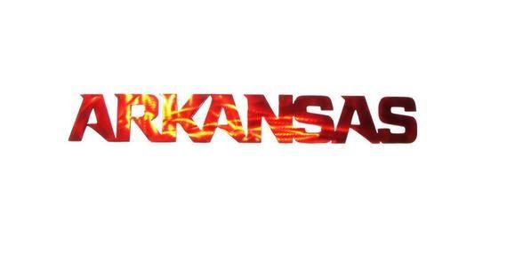 Translucent Logo - Arkansas Word LOGO University of Arkansas U of A HOG PIG | Etsy