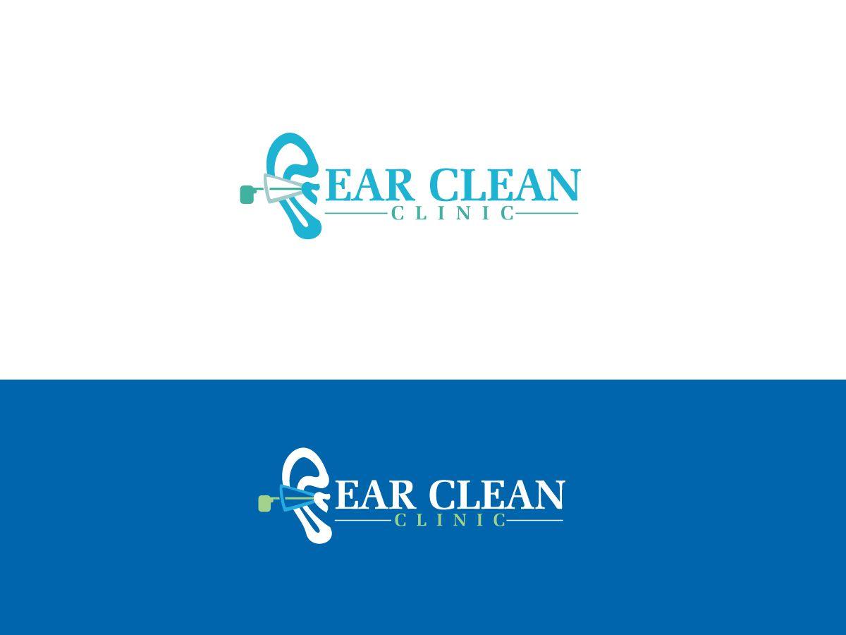 Ear Logo - Professional, Serious, Clinic Logo Design for Ear Clean Clinic