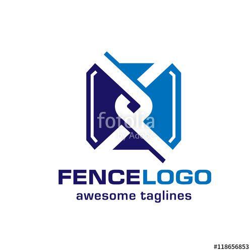 Fence Logo - chain link fence, fence creative symbol concept. Home and garden ...