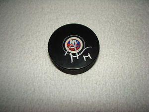 Hickey Logo - Thomas Hickey Hand Signed New York Islanders Logo Puck NHL Autograph ...