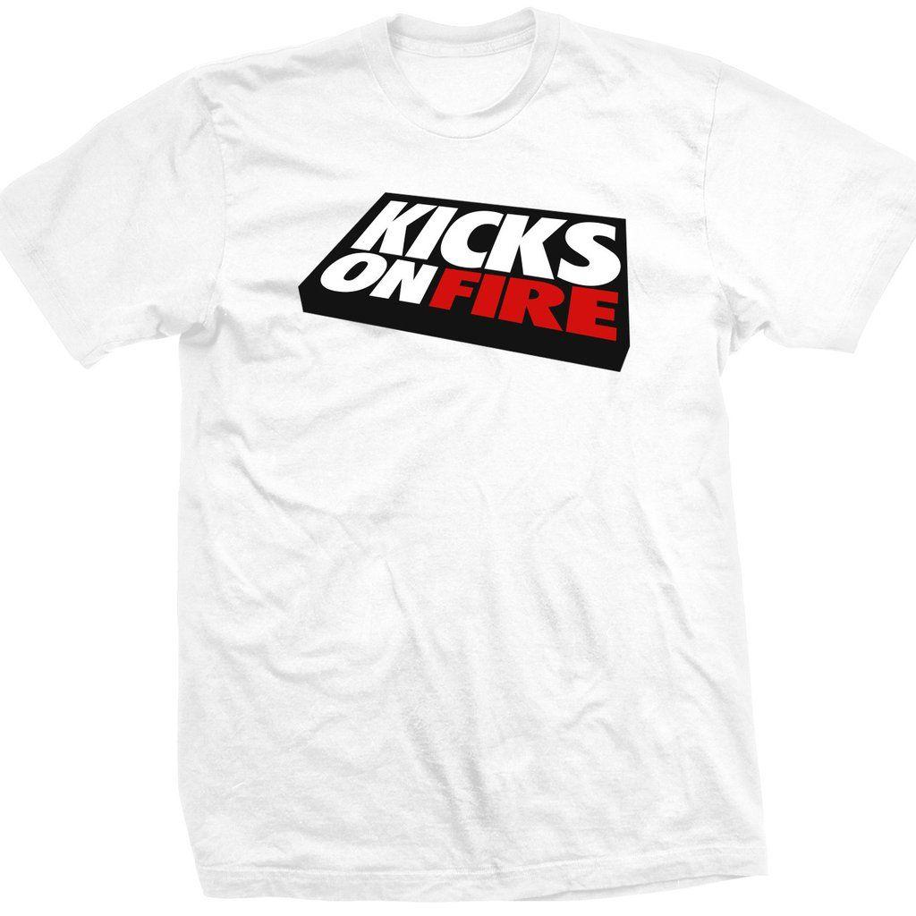 KicksOnFire Logo - KicksOnFire T-Shirt - White (Limited Offer) – KicksOnFire.com