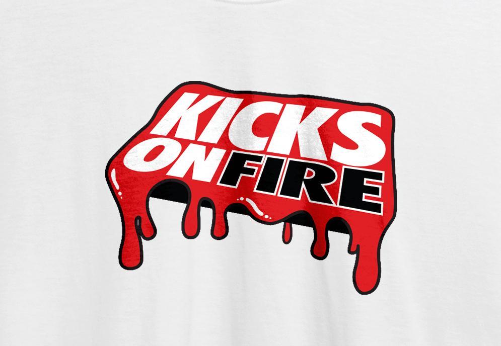 KicksOnFire Logo - KicksOnFire T-Shirt - Dripped in Greatness (Red) – KicksOnFire.com