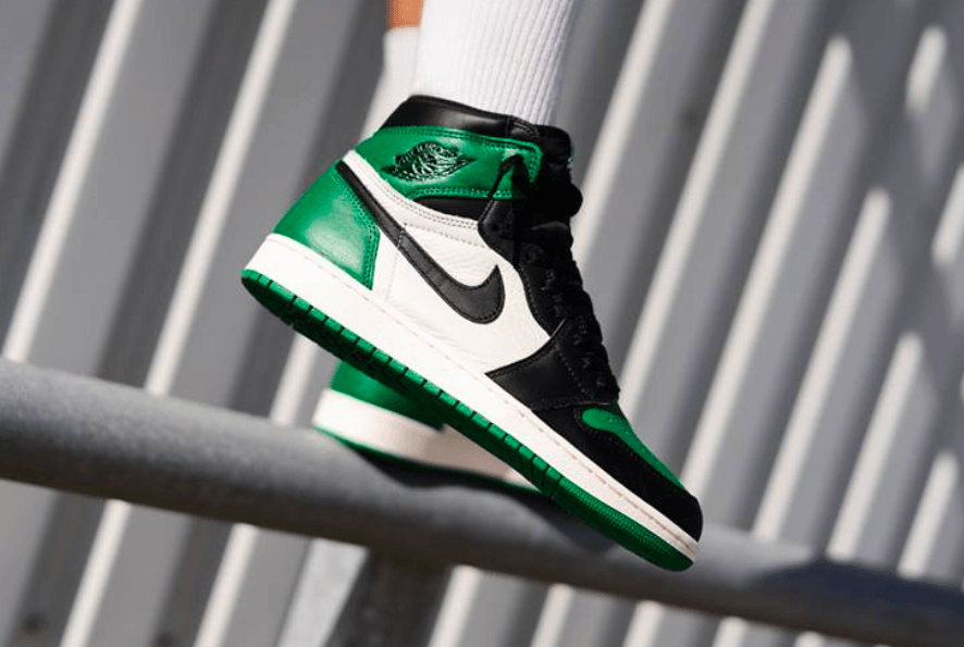 KicksOnFire Logo - Buy The Air Jordan 1 Retro High OG Pine Green Here • KicksOnFire.com